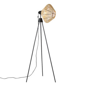 Rural floor lamp tripod rope - Jenthe