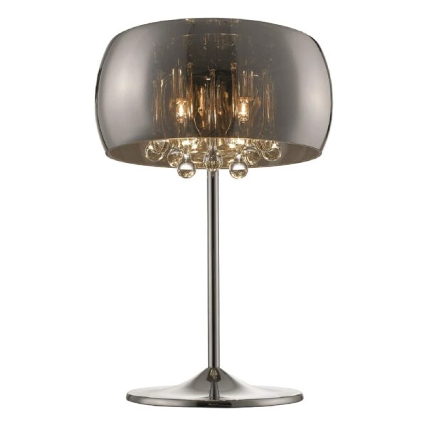 Lambeth Glass Shade Table Lamp In Chrome